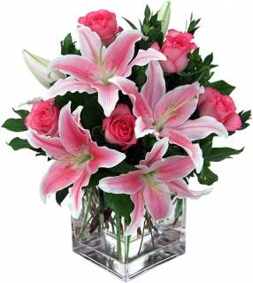 Livraison Fleurs Bouquet De Lys Et Roses Roses Joyce